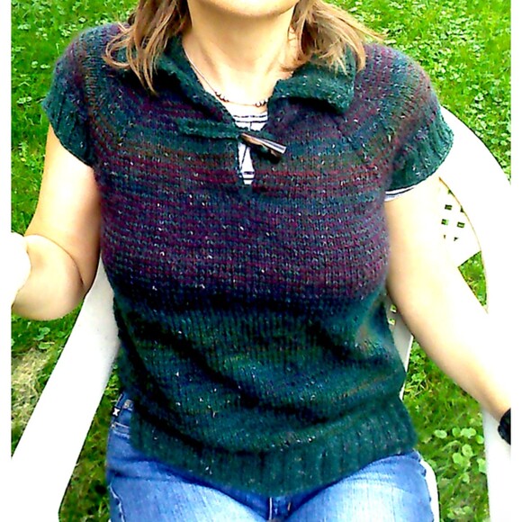 Wool blend sleeveless top vest - Picture 4 of 4